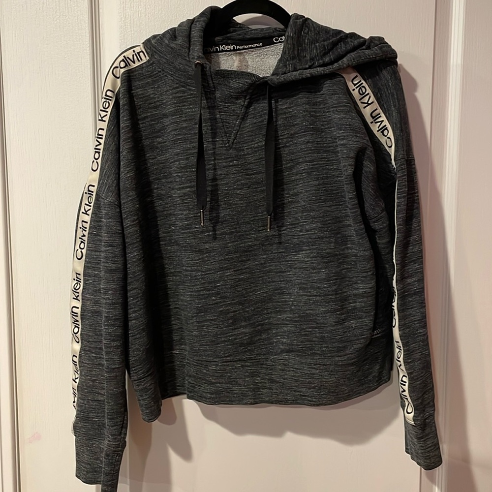Calvin Klein Performance Cropped Hoodie Size XL